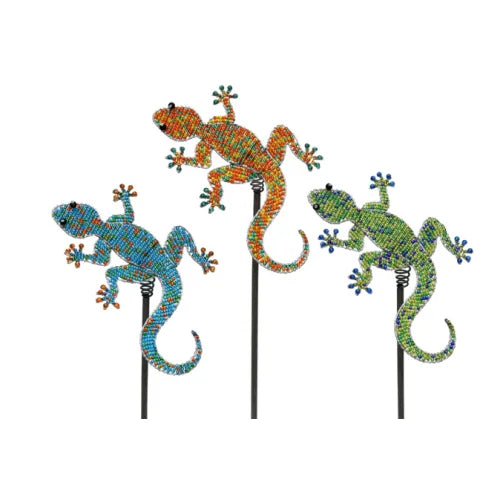 Garden Stake Gecko, Asst (3)