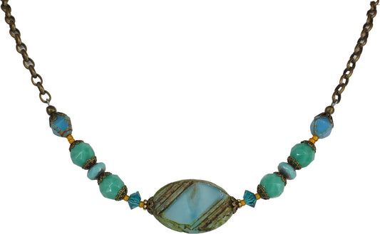 Necklace: Bits of Bliss: Turquoise Table Cut (Qty. 1)