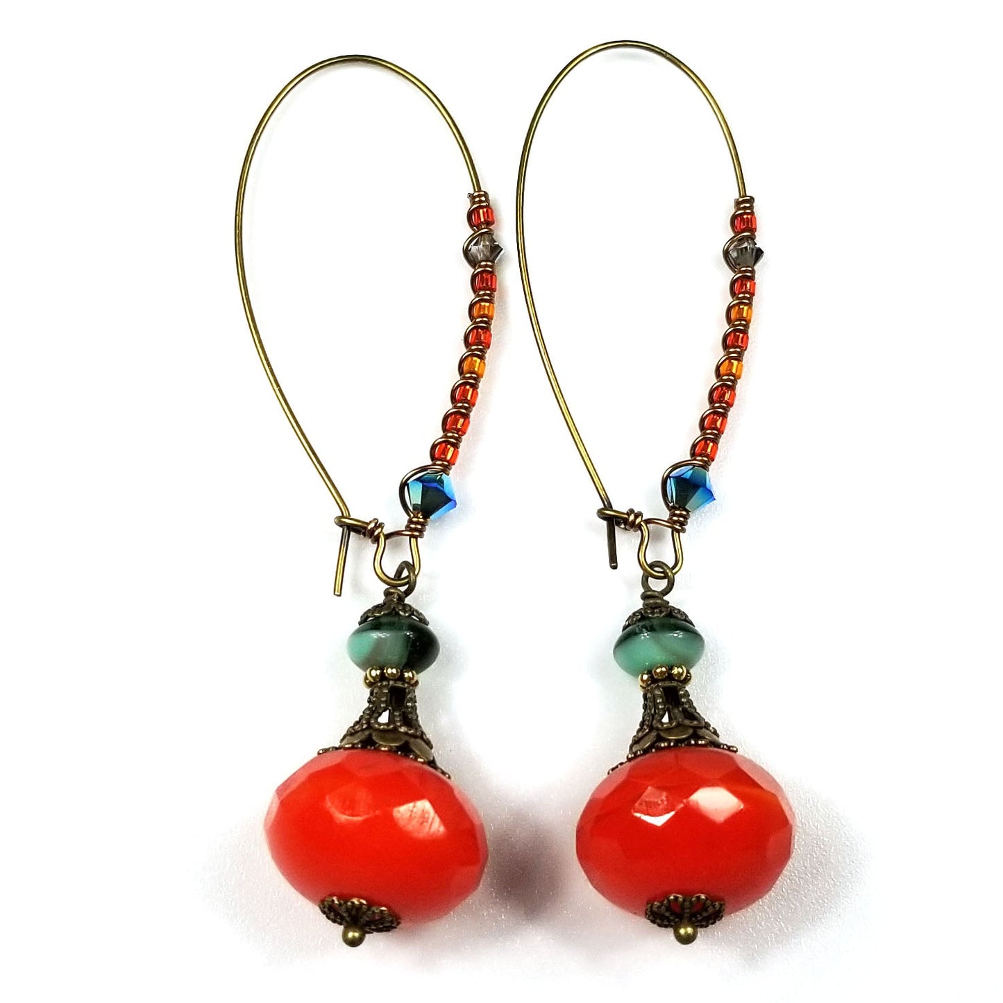Earrings: Nomads: Red (Qty. 1 Pair)