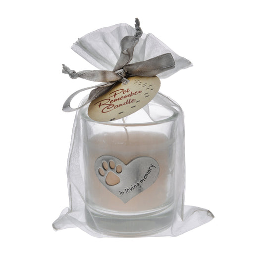 In Loving Memory Pet Memorial Candle