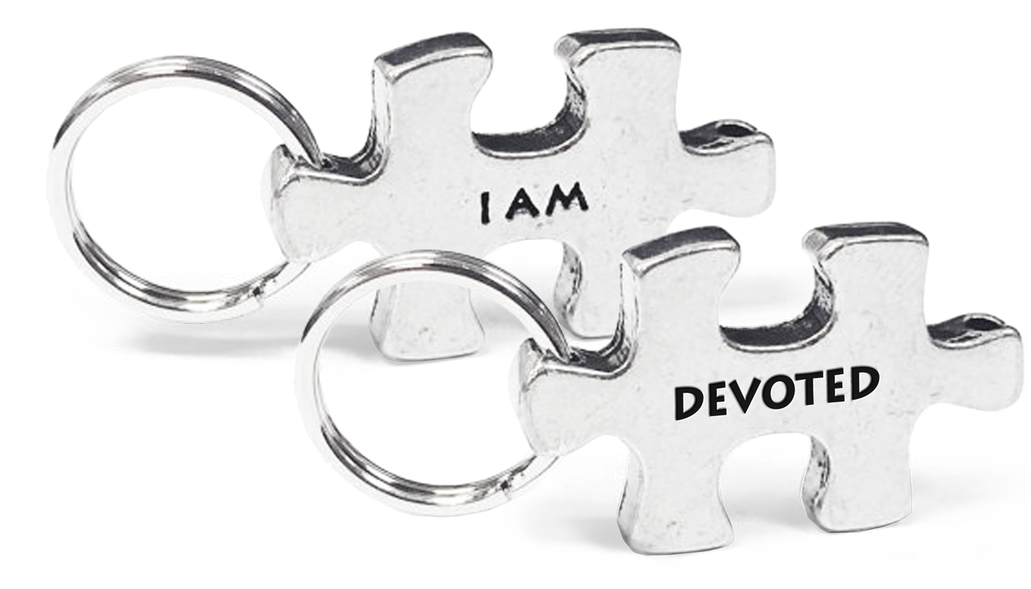 Devoted Puzzle Piece Token on Key Loop