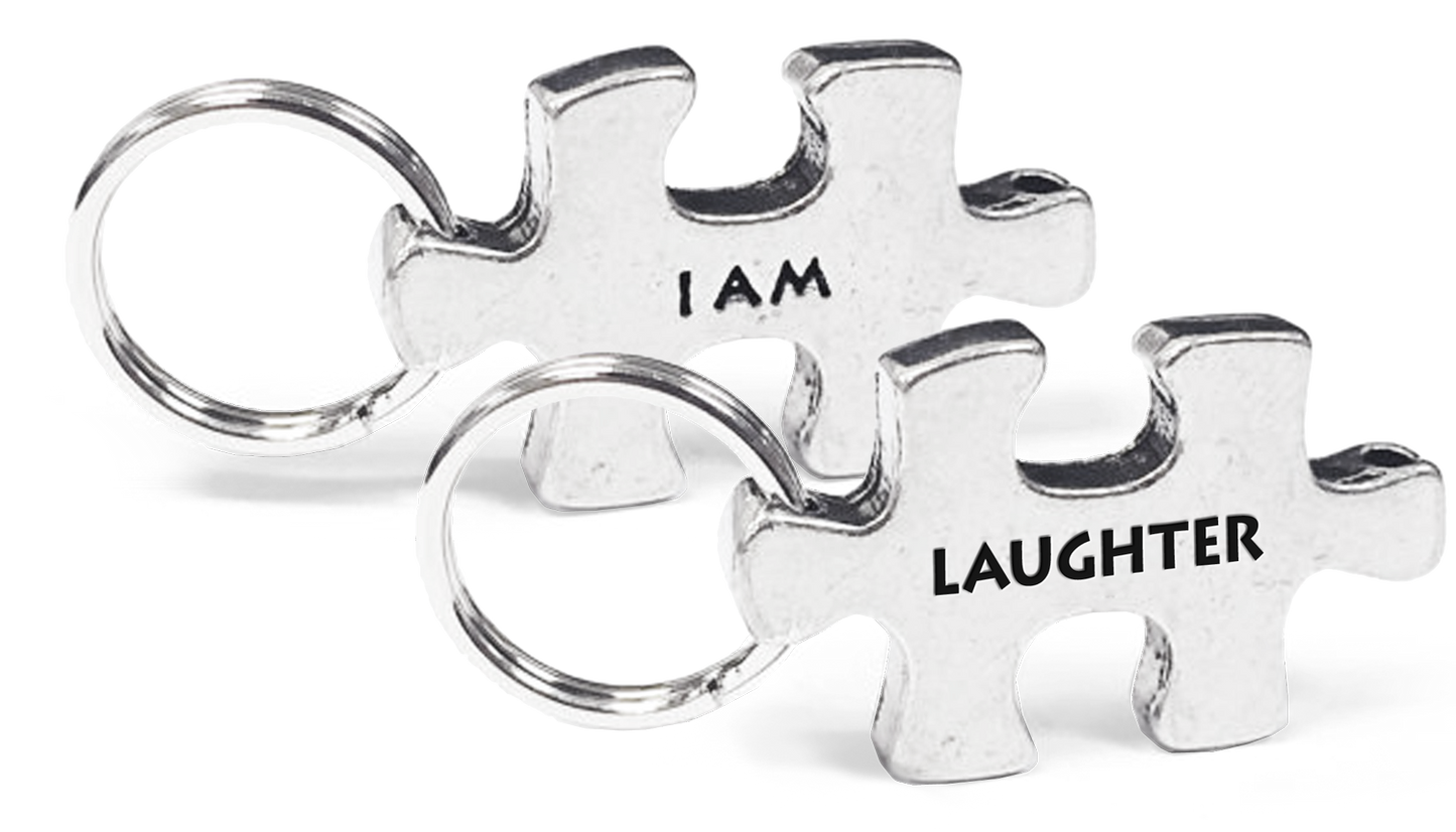 Laughter Puzzle Piece Token on Key Loop