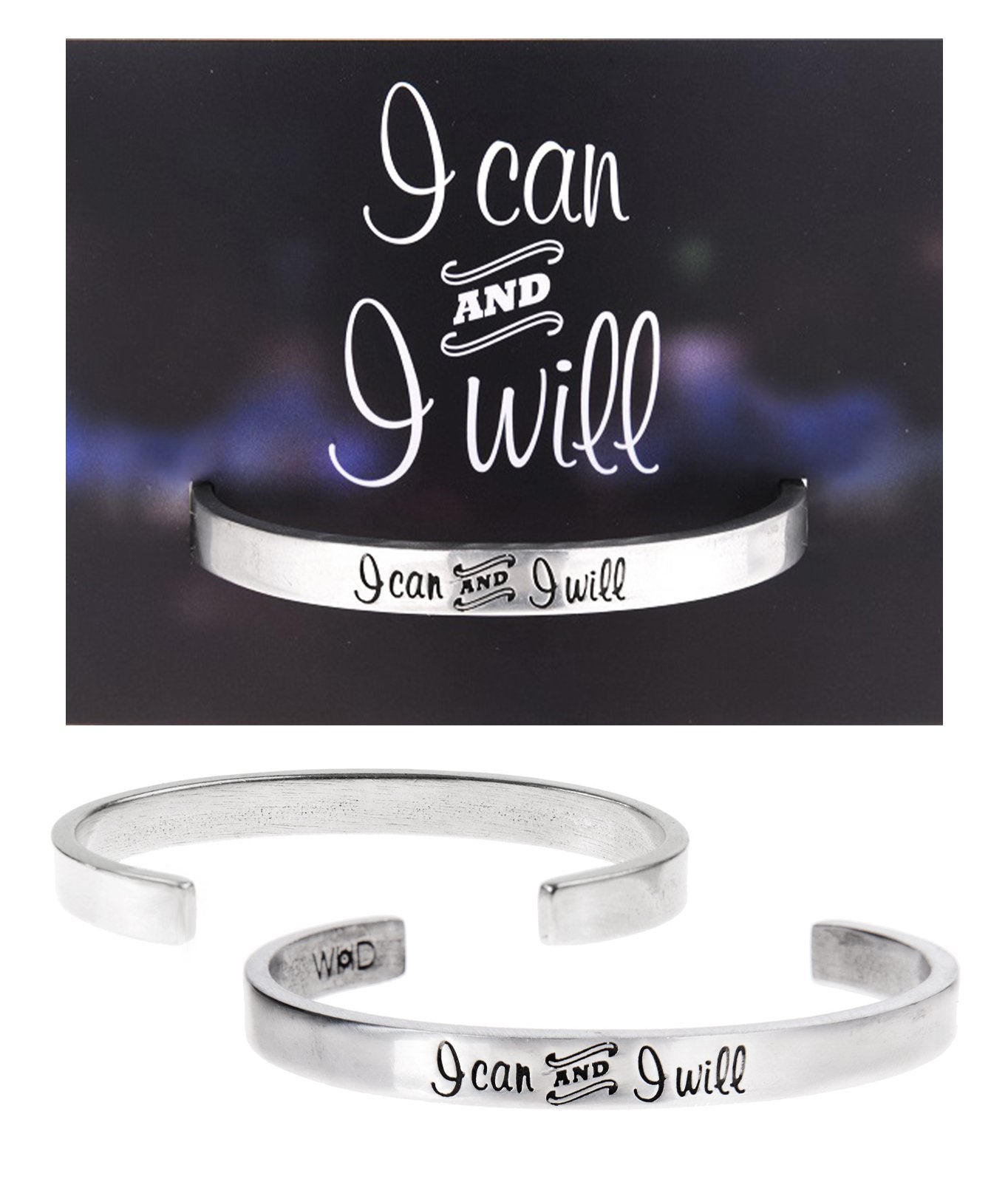 &quot;I can I will&quot; Quotable Cuff on I Can I will Backer Card