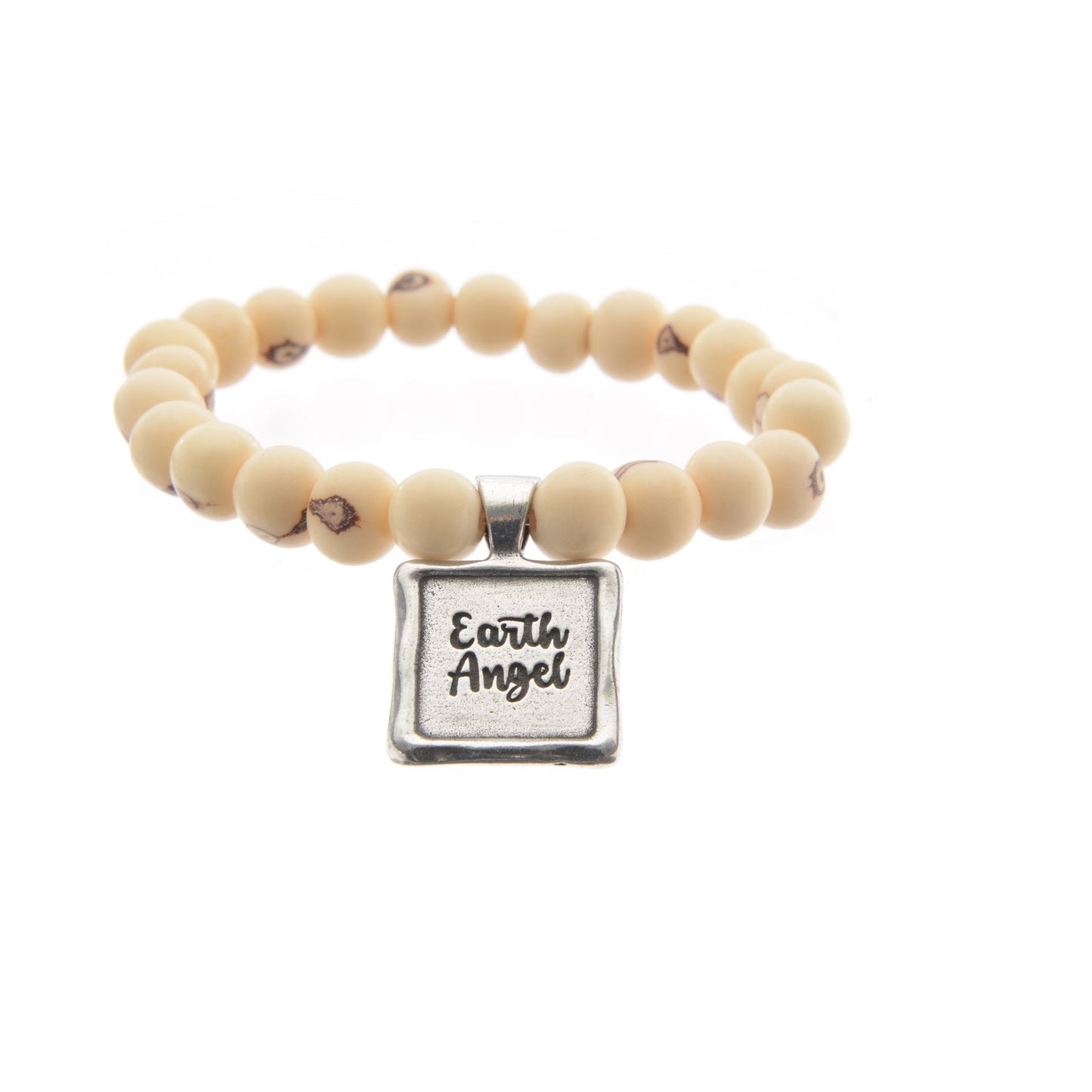 Acai Seeds Of Life Bracelet with Wax Seal - White