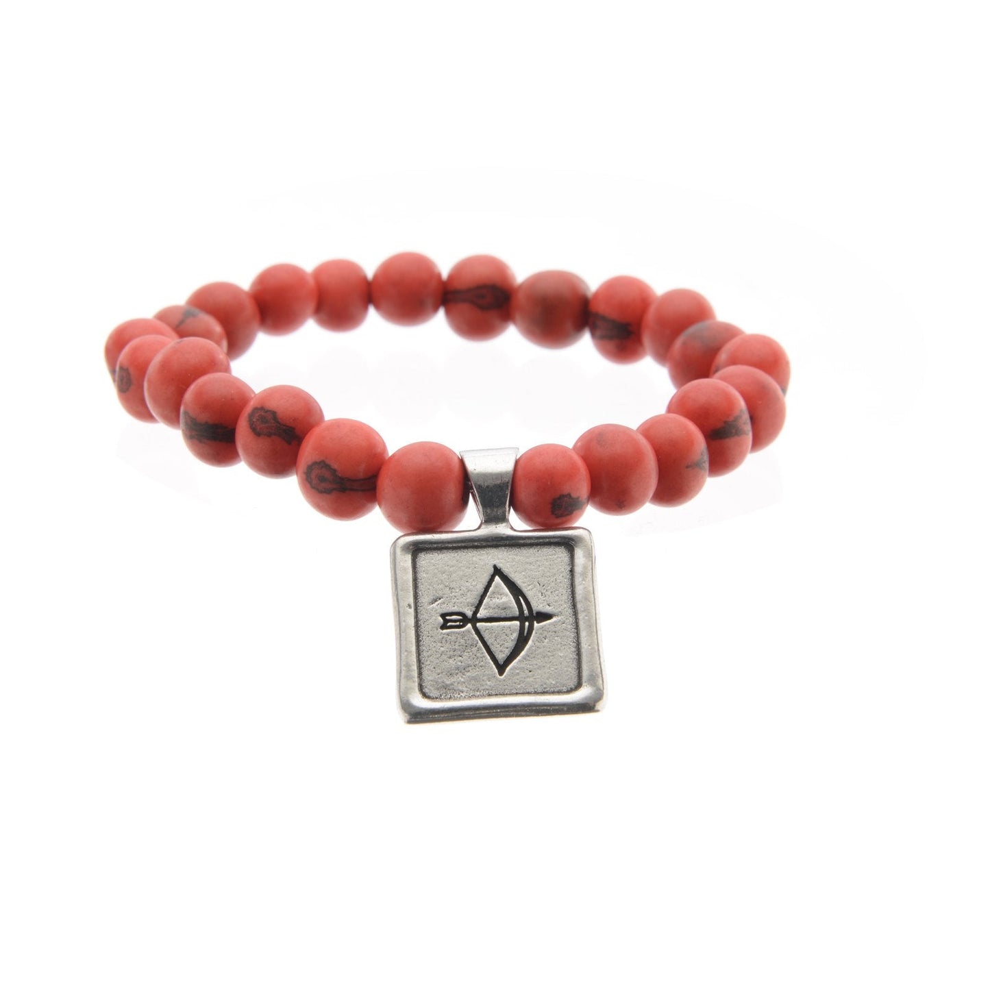 Acai Seeds of Life Bracelet with Wax Seal - Tiger Red