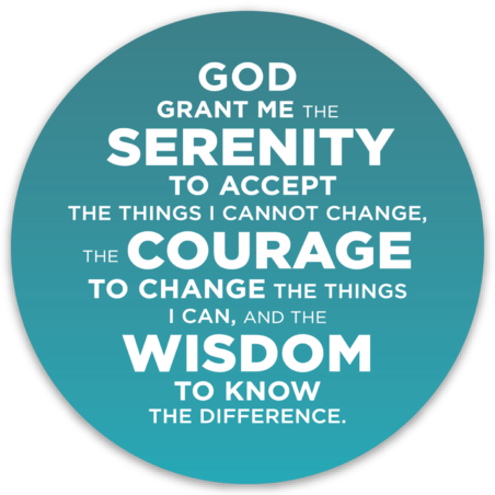 Serenity Prayer Sticker