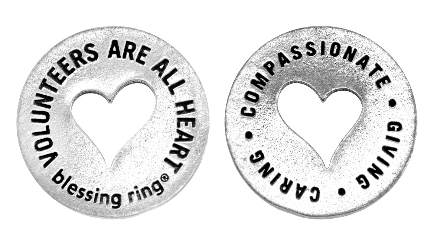 Volunteer Blessing Ring Charm