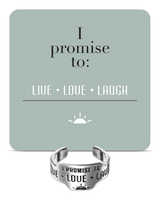 Live, Love, Laugh Promise Ring