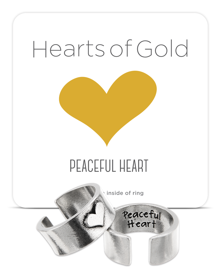 Peaceful Heart HOG Heart Ring