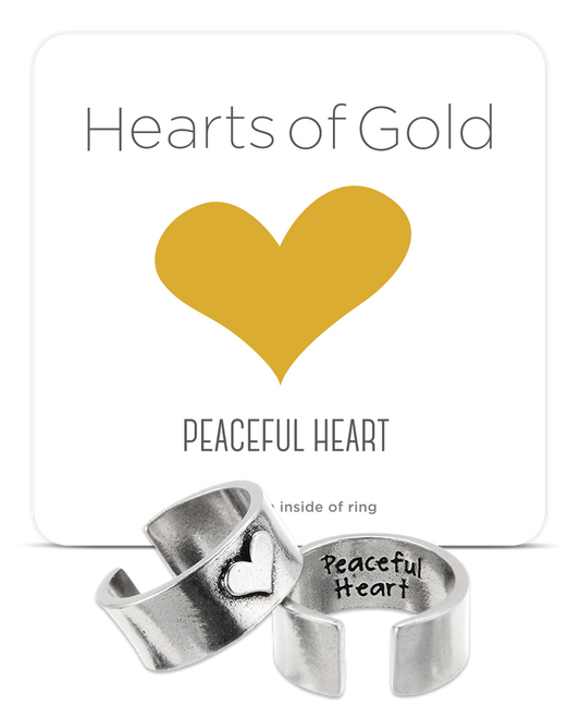 Peaceful Heart HOG Heart Ring