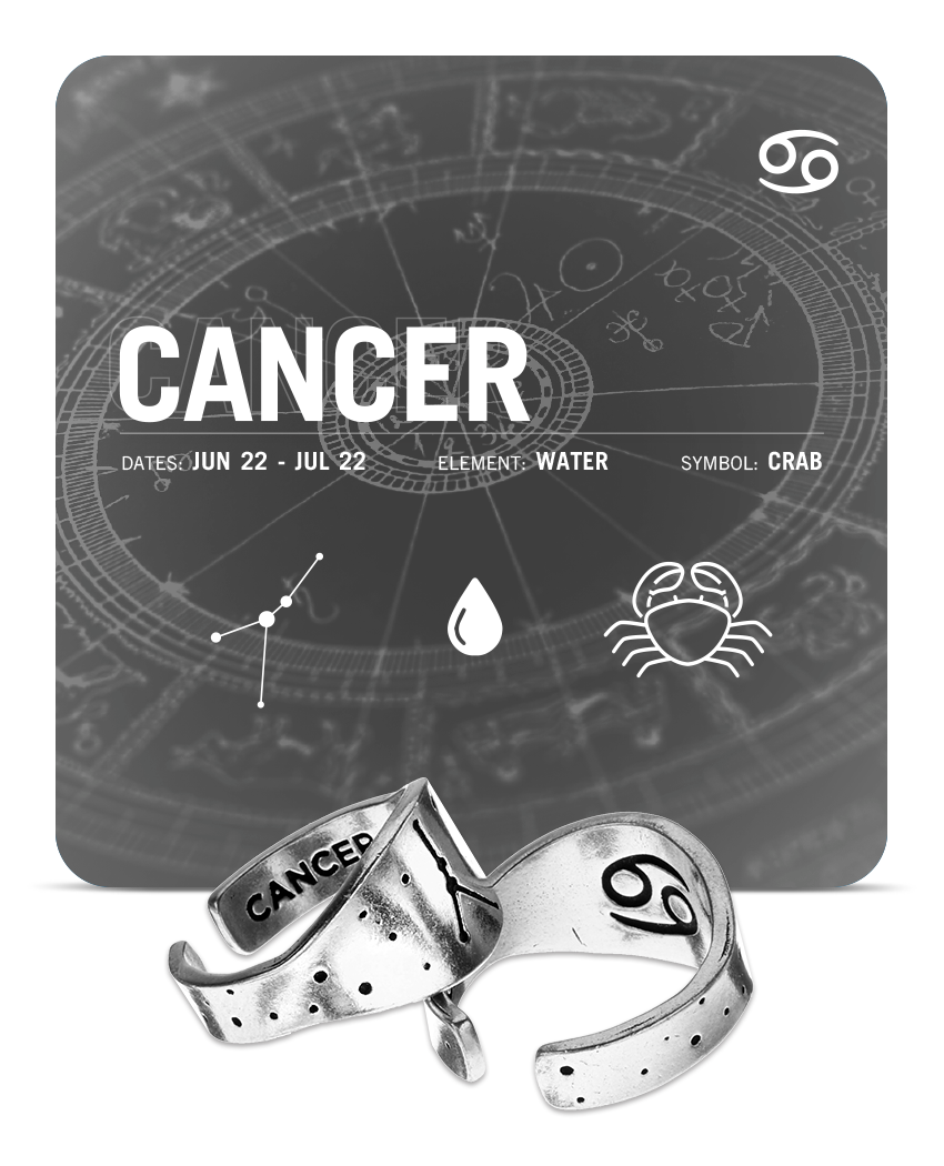 Zodiac Ring - Cancer - Celestial