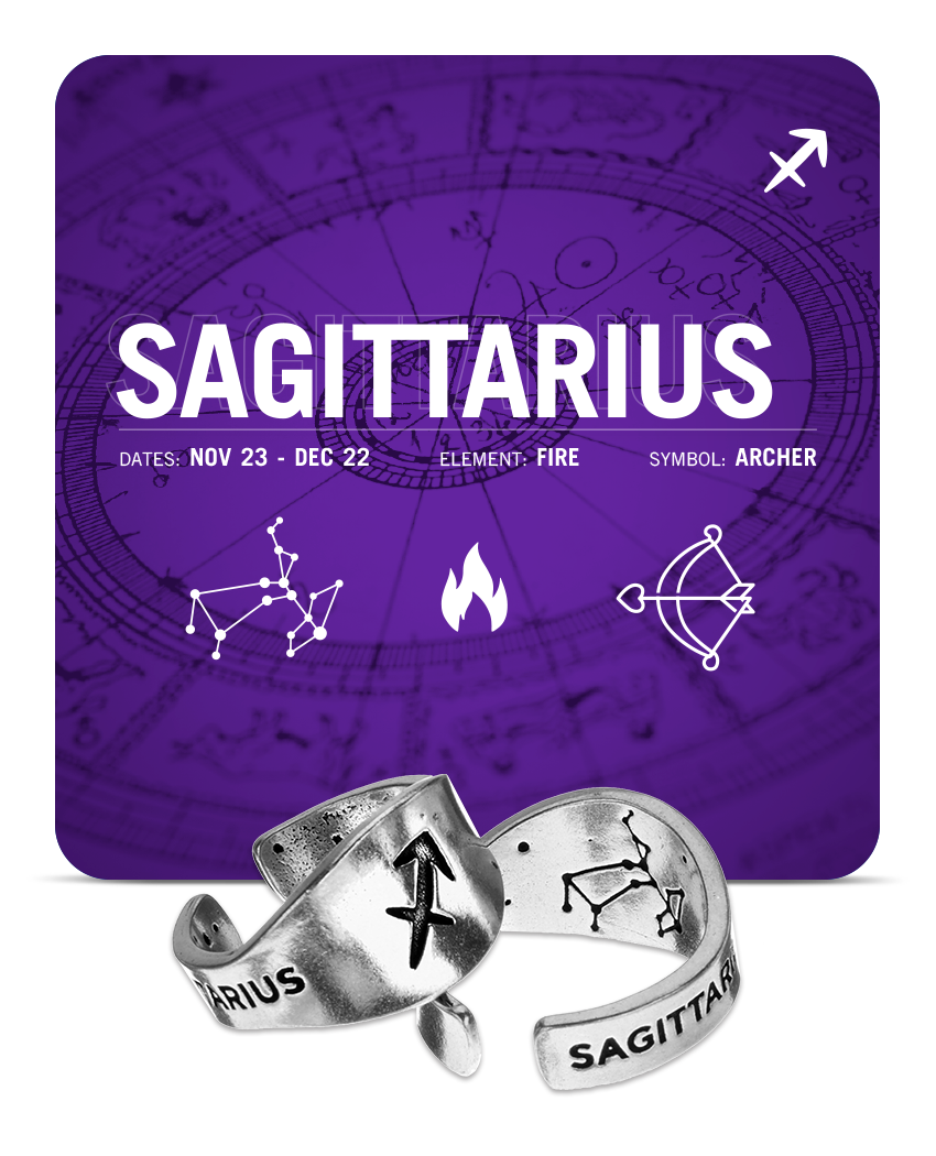 Zodiac Ring - Sagittarius - Celestial