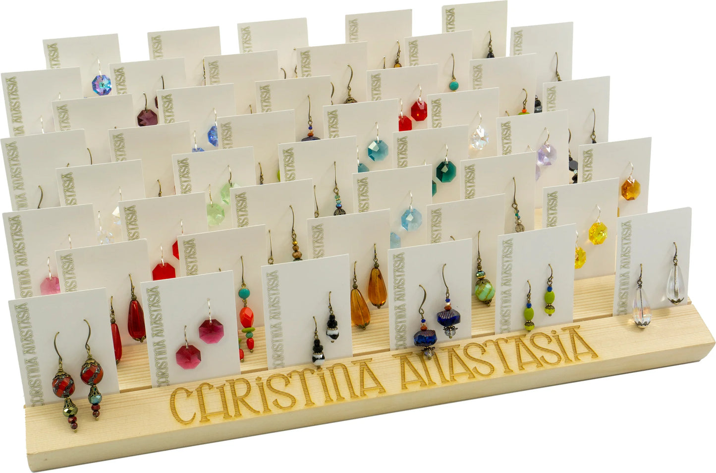 Christina Anastasia Branded Point of Purchase Earring Large Display, Empty Display Only