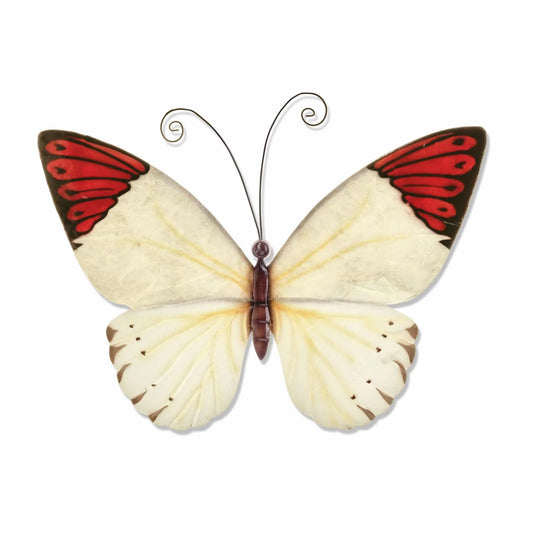 Butterfly Wall Decor Red Tipped