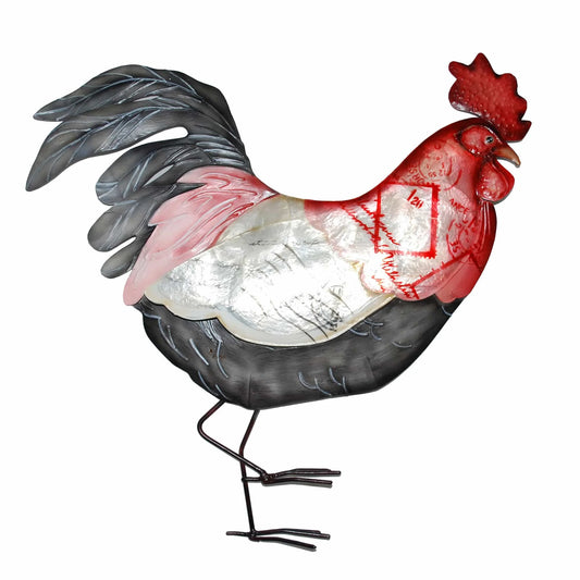 Chicken Wall Decor Red White And Blue