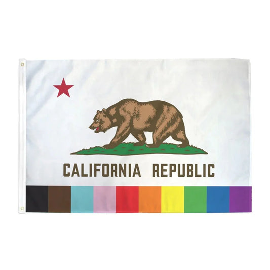 Rainbow California Flag