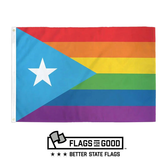 Rainbow Puerto Rico Pride Flag