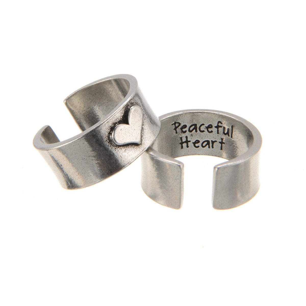 &quot;Peaceful Heart&quot; HOG Heart Ring