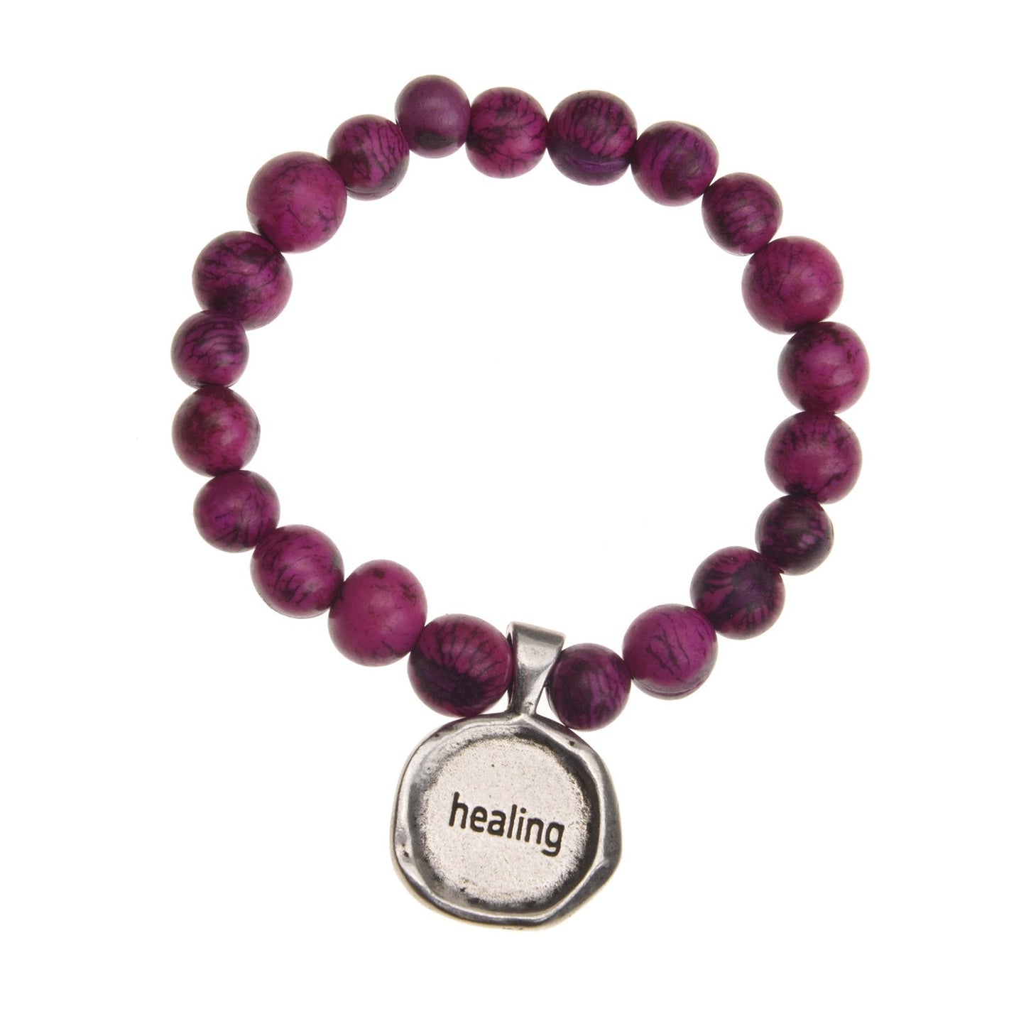 Acai Seeds Of Life Bracelet with Wax Seal - Tiger Fuschia