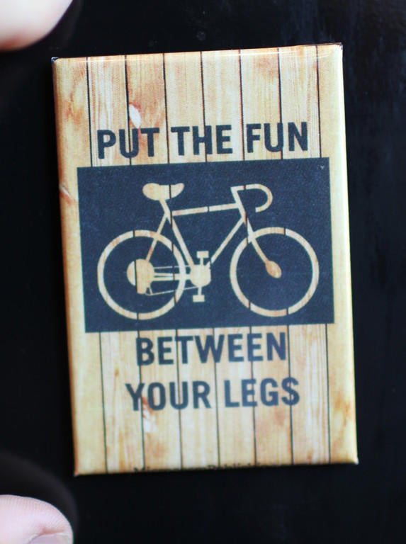 Put the Fun Between Your Legs magnet