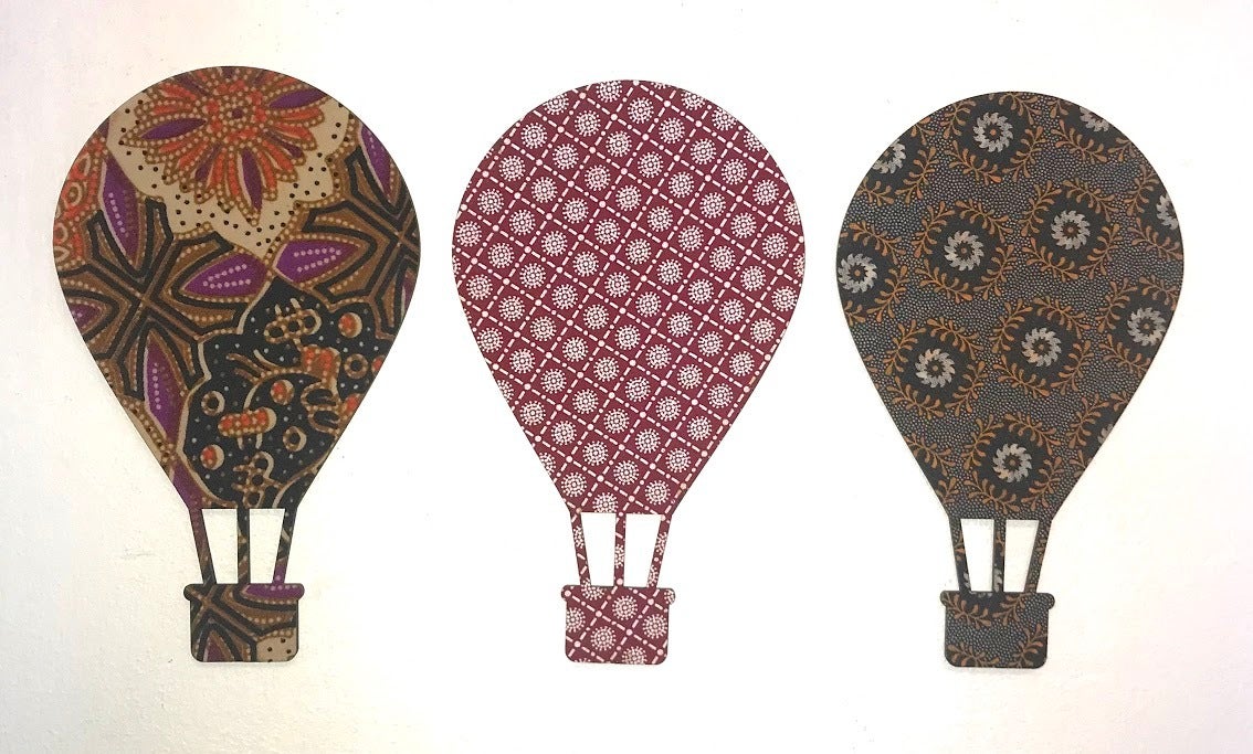 Hot Air Balloon Fabric Magnet (min. 5)