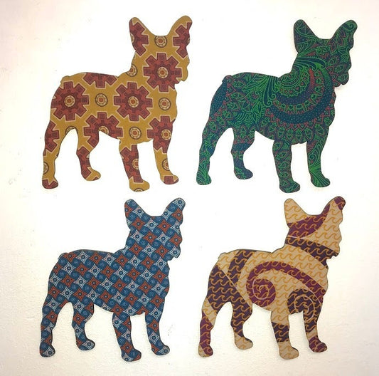 Frenchie Fabric Magnet (min. 5)