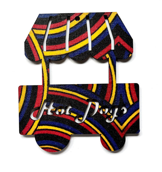 Hot Dog Stand Fabric Magnet (min. 5)