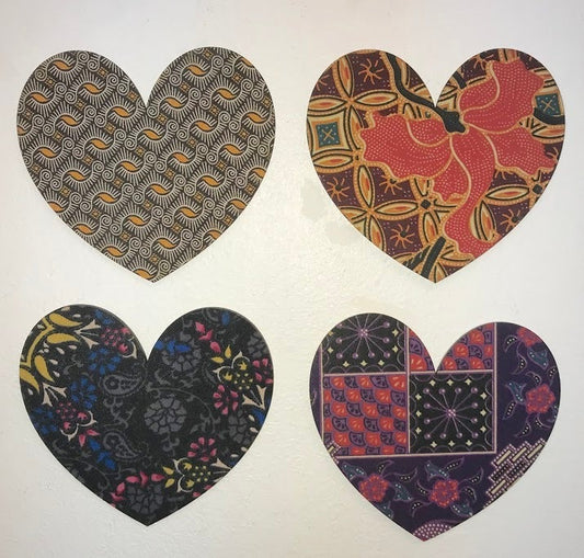 Heart Fabric Magnet (min. 5)