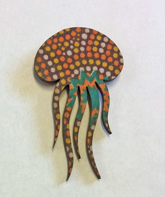 Jellyfish Fabric Magnet (min. 5)