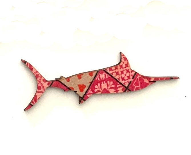 Marlin Fabric Magnet (min. 5)