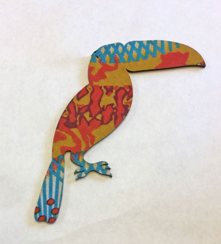 Toucan Fabric Magnet (min. 5)