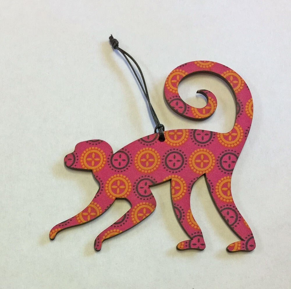 Monkey Fabric Ornament (min. 2)