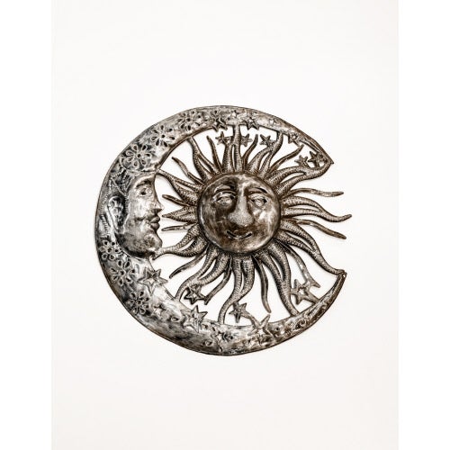 Floral Moon and Sun
