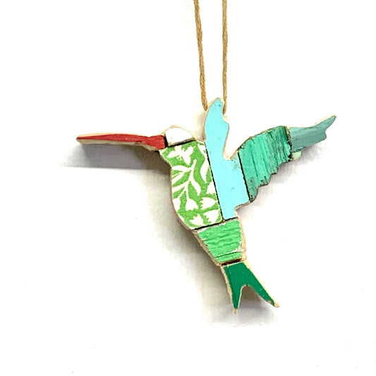 Hummingbird Wood Ornament (min. 3)