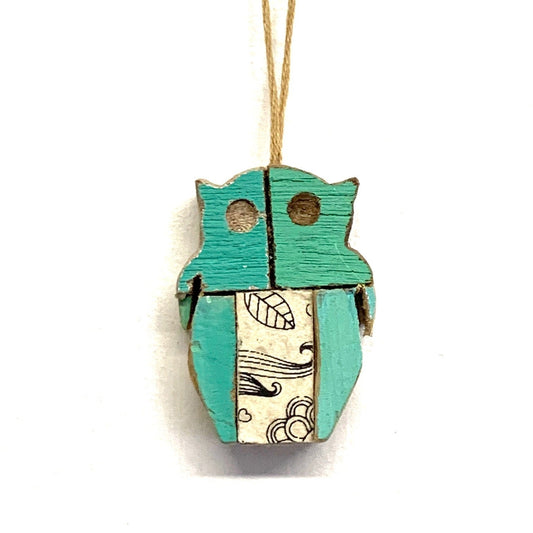 Owl Wood Ornament (min. 3)