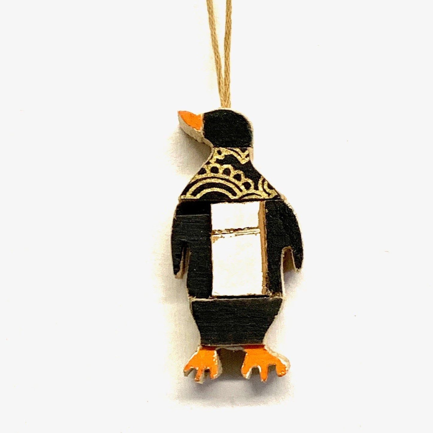 Penguin Wood Ornament (min. 3)